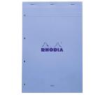 Rhodia bloc agrafé COULEURS N°20 Seyès 80 feuillets microperforés et perforés 4 trous, couvertures assorties - Assortis