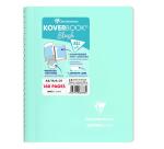 Koverbook Blush spiraalgebonden schrift A5 80 blad gelijnd ondoorzichtige bicolore wraparound polypropyleen omslag - Watermunt/ Poederroze