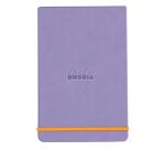 Rhodiarama Webnotepad rembordé rigide A5 192 pages ligné microperforé papier ivoire 90g fermeture élastique - Iris