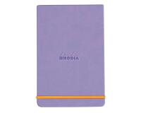 Rhodiarama Webnotepad rembordé rigide A5 192 pages ligné microperforé papier ivoire 90g fermeture élastique - Iris