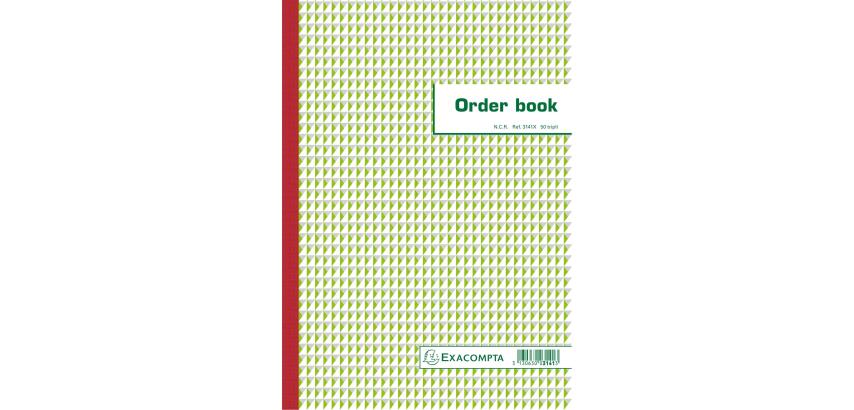 Orderbook ligné 29,7x21cm 50 feuillets triple autocopiant