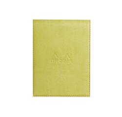 Rhodiarama clipboard with pencil holder + lined pad No.12 - Anise