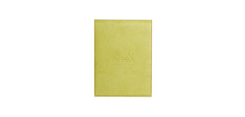 Rhodiarama porte-bloc avec porte-crayon + bloc N°12 ligné - Anis