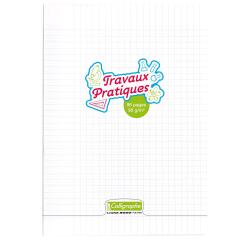 Cahier Travaux Pratiques piqué 8000 POLYPRO A4 96 pages grands careaux + uni 90 g - Incolore