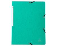 Chemise à élastique sans rabat carte lustrée 400gm2 - A4 - Vert