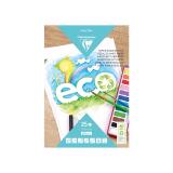 PAPIER BLANC RECYCLÉ, Bloc de 25 feuilles 210g/m2 au format A4 (21x29,7cm) - Blanc