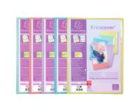 Protège-documents en polypropylène Kreacover Pastel 100 vues - A4 - Couleurs assorties