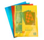 Sachet de 100 pochettes coin polypropylène lisse Premium - A4 - Couleurs assorties
