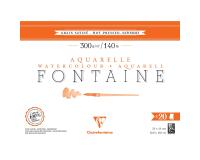 Fontaine bloc collé 4 côtés 20F 31x41cm 300g grain satiné