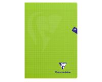 Cahier piqué Mimesys A4 48 pages grands carreaux couverture polypropylène - Vert
