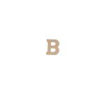Kraft Letter 'B' 20cm - Kraft