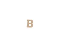 Pappmaché Kraft, Großbuchstabe B 20cm - Kraft