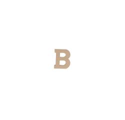Lettre B kraft 20cm - Kraft