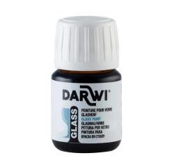 DARWI Glasmalfarbe, Flakon 30ml, Zinnoberrot - Zinnober
