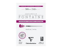 Fontaine Extra Blanc Grain Fin bloc collé 4 côtés 15F 10x15cm 300g