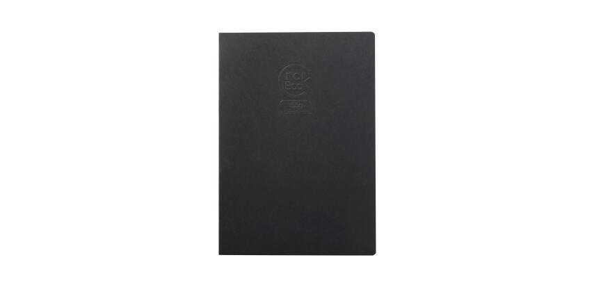 Crok'Book carnet piqué 20F A4 160g F - Noir