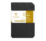 Set de 2 carnets piqués Age Bag 9x14 96 pages ligné - Noir