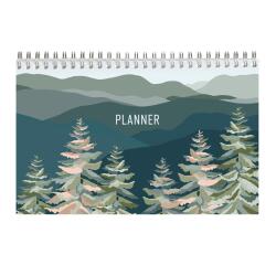 La Vie en Vosges, Planner, Block mit kopfseitiger Spiralbindung 22x14 cm, 53 bedruckte Blätter
