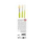 Set of 3 stencil brushes - Green