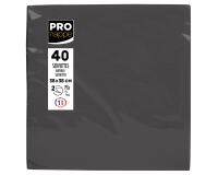 Paquet de 40 serviettes micro-gaufrées ouate 2 plis - 38x38 cm