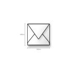 Paquet de 20 enveloppes Pollen 140x140mm 120g/m2