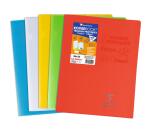 <em>Stapled Practical Workbook Koverbook 24x32cm 64 pages squared + plain 90 g transparent polypropylene cover - Assorted</em>