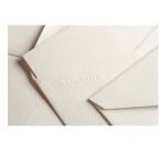 20 enveloppes DL (110x220mm) Toile Impériale doublées gommées - Blanc