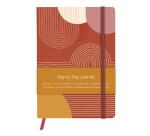 Terracotta, Day-to-day journal A5 14,8x21 cm, 96 sheets, dot, expanding inner pocket, bookmark, elastic closure, assorted patterns