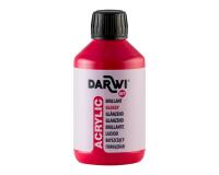 Darwi Flacon de 250 ml de Peinture Acrylique Universelle Brillante - vermillon