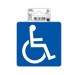 Panneau PVC adhésif antidérapant Accès handicapés 10 cm - Bleu