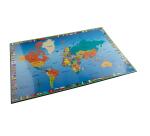 Desk pad rigid PVC Monde - 37.5 x 57.5 cm - Visual