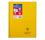 Cahier reliure intégrale enveloppante Koverbook A4 160 pages petits carreaux couverture polypropylène transparent - Assortis