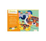 Boîte créative, Masques à coudre, Animaux de la savane - Multicolore
