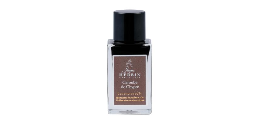 Encre 1670 à paillettes dorées 15ml - Caroube de Chypre