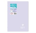 Cahier piqué Koverbook Blush A4 96 pages ligné couverture polypropylène opaque bicolore - Lilas/Vert tilleul
