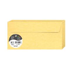 PAPIERS MARBRÉS, Paquet de 20 enveloppes Pollen 110x220mm 120g/m2 - Chamois marbré