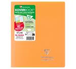 Cahier piqué Koverbook 17x22 cm 96 pages petits carreaux couverture polypropylène 100% recyclé
