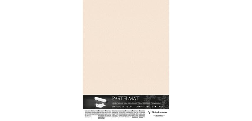 Pastelmat paquet 5F 50x70cm 360g - Beige