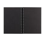 Goldline carnet spiralé 50F A5 140g portrait - Noir