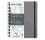 Clairefontaine Nomaddict My Notes Notebook - A5+ - Dot Ruled - 90gsm - Grey