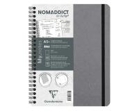 My.Notes Age Bag carnet reliure intégrale à marges détachables A5+ 120 pages détachables DOT + cadre en-tête - Gris