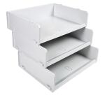 Corbeille à courrier multitri Office - Gris lumière