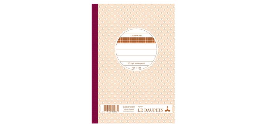 Le Dauphin Business Book Squared, Triplicate, 210x148 - Oat