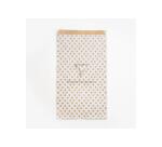 Sach.x50 poch. Kraft, GF pois fond blanc - Blanc