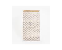 Sach.x50 poch. Kraft, GF pois fond blanc - Blanc