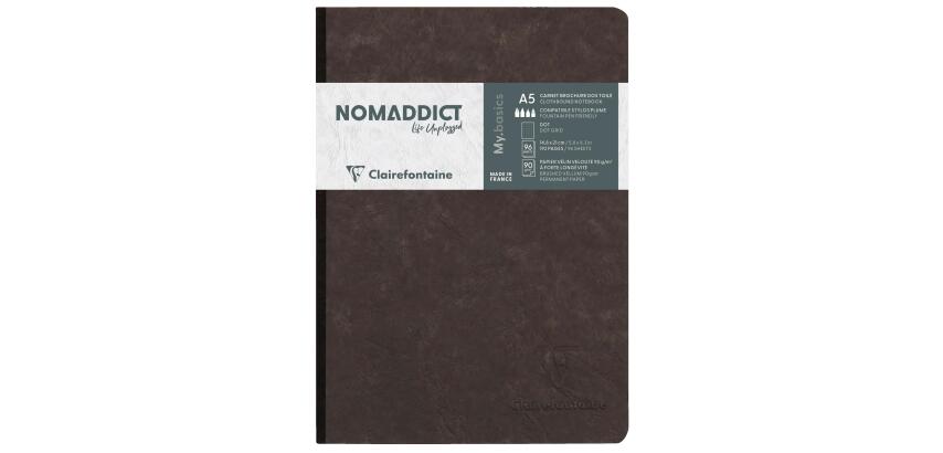 Age Bag carnet brochure A5 192 pages DOT - Noir