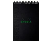 Greenpad bloc à reliure intégrale recyclé et recyclable en carte souple 350 g/m2 - A5+ 16x21 cm 80 feuillets 5/5 - Papier Clairefontaine recyclé 90 g/m2 - Noir - New - Noir
