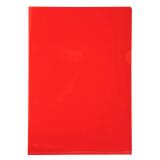 Etui carton de 100 pochettes coin PVC lisse haute résistance 13/100e - A4 - Rouge