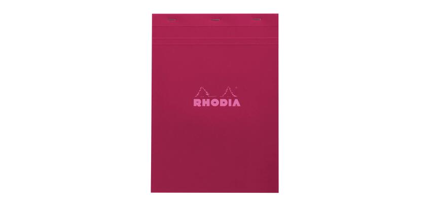 Bloc agrafé Rhodia Couleurs Prune N°18 A4 21x29,7 cm - Prune