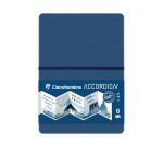 Accordion Boek accordeonboek 9F A5 300g - Blauw